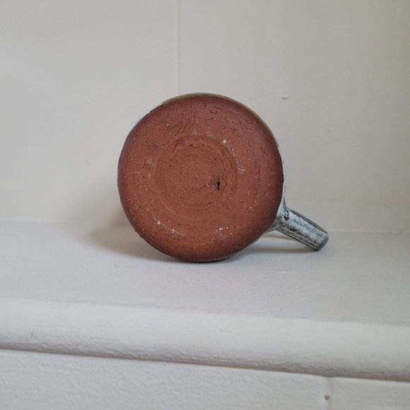 Vintage Blue and White Terracotta Creamer - Signed Studio Pottery - Picture 5 of 12